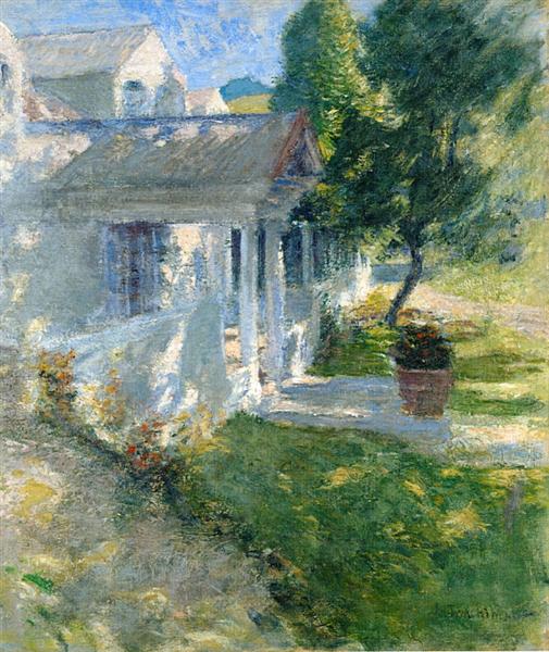 My House by John Henry Twachtman Impressionism Art dated 1900