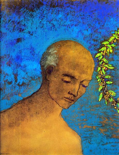 The Crown by Odilon Redon Symbolism Art dated 1910