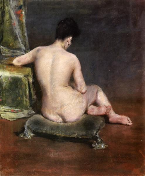 Pure (The Model) by William Merritt Chase Impressionism Art dated 1888