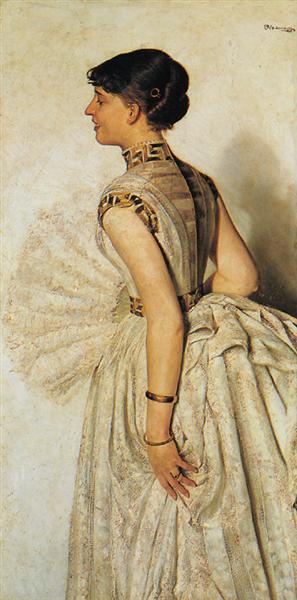 Portrait of the Artist&#39;s Fiance by Jacek Malczewski Art Nouveau (Modern) Art