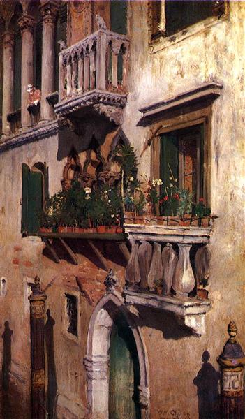 Venice by William Merritt Chase Impressionism Art dated 1877