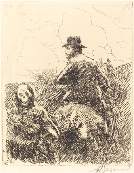 Danger Passed by Paul-Albert Besnard Impressionism Art dated 1900