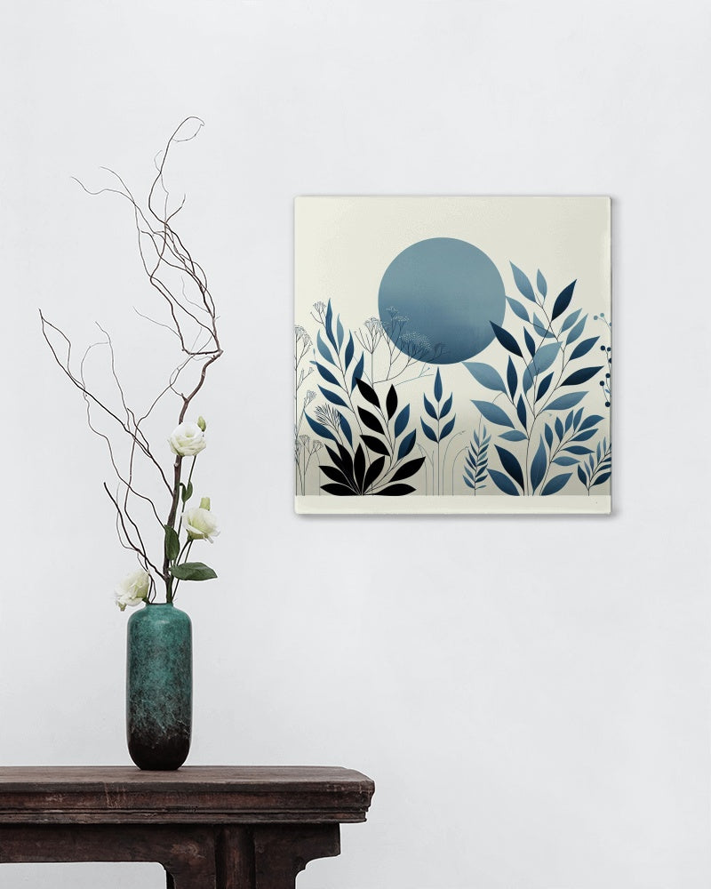 Serene Blue Botanical Art