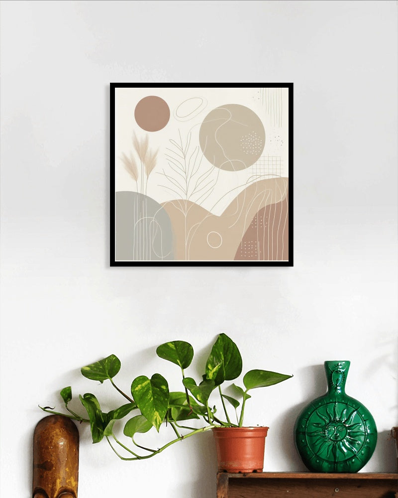 Boho Serenity 4: Modern Minimalist Wall Art