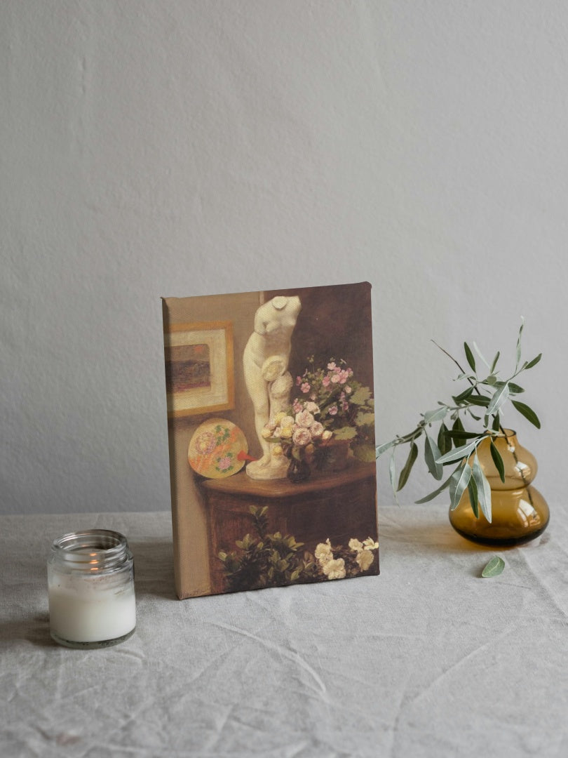 Still Life with Torso and Flowers by Henri Fantin-Latour Realism Art dated 1874