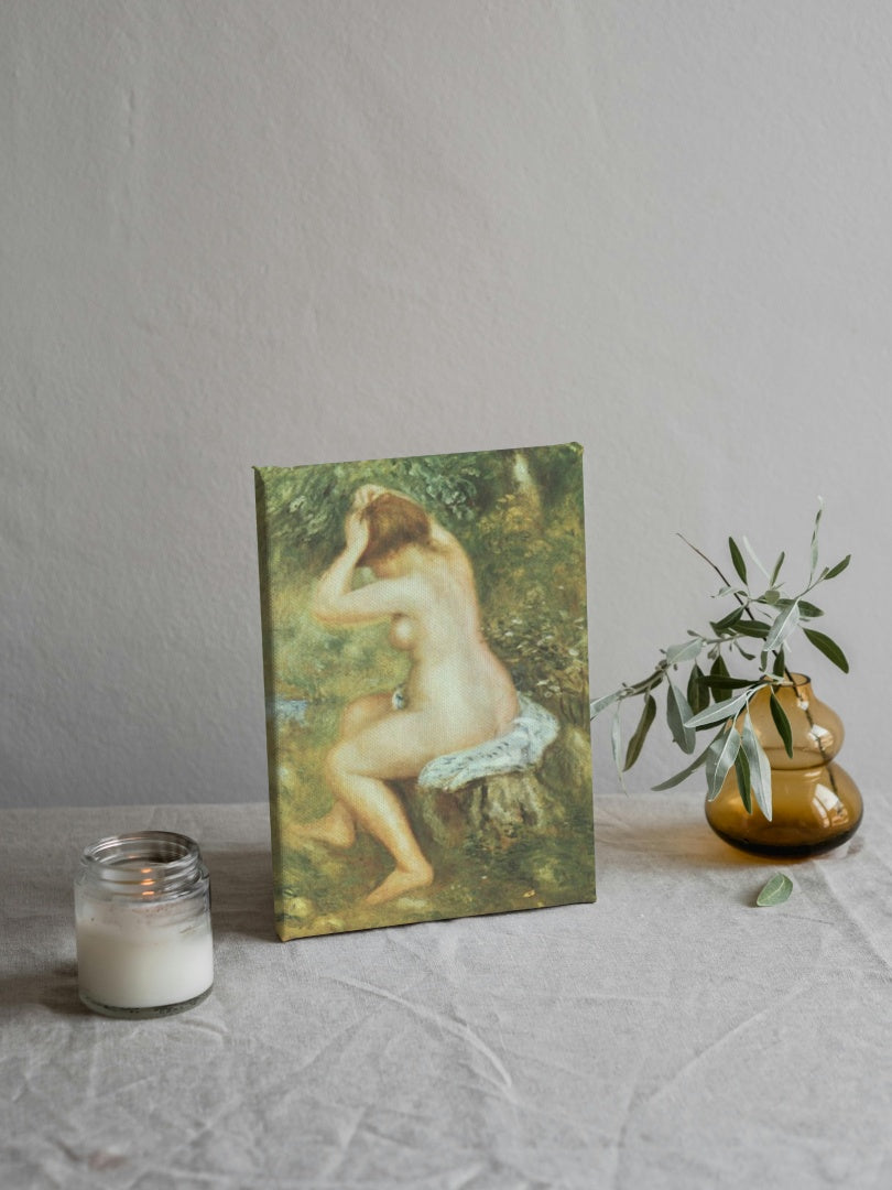 Bather is Styling by Pierre-Auguste Renoir Impressionism Art dated 1890