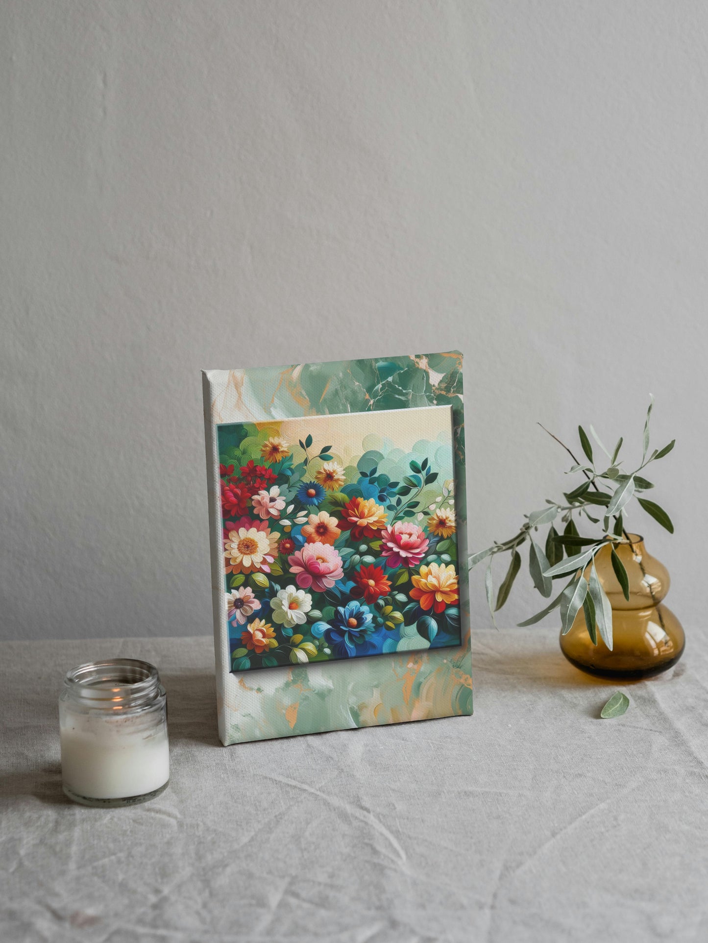 Vibrantus Florameticus: Modern Floral Oil Painting