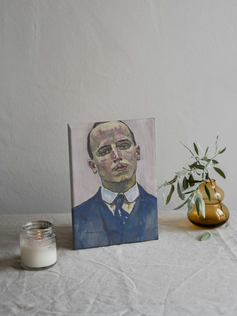 Josef M&#252;ller by Ferdinand Hodler Art Nouveau (Modern) Art dated 1916