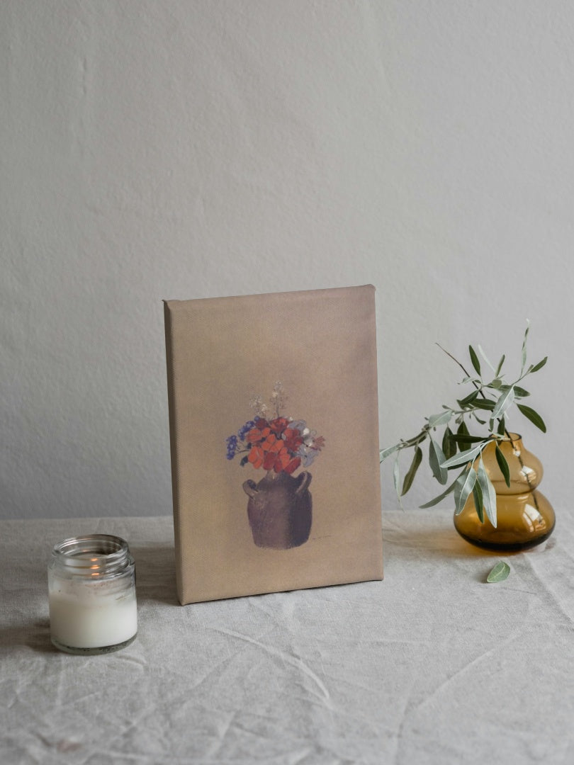 Flowers in a Vase by Odilon Redon Realism Art dated 1909