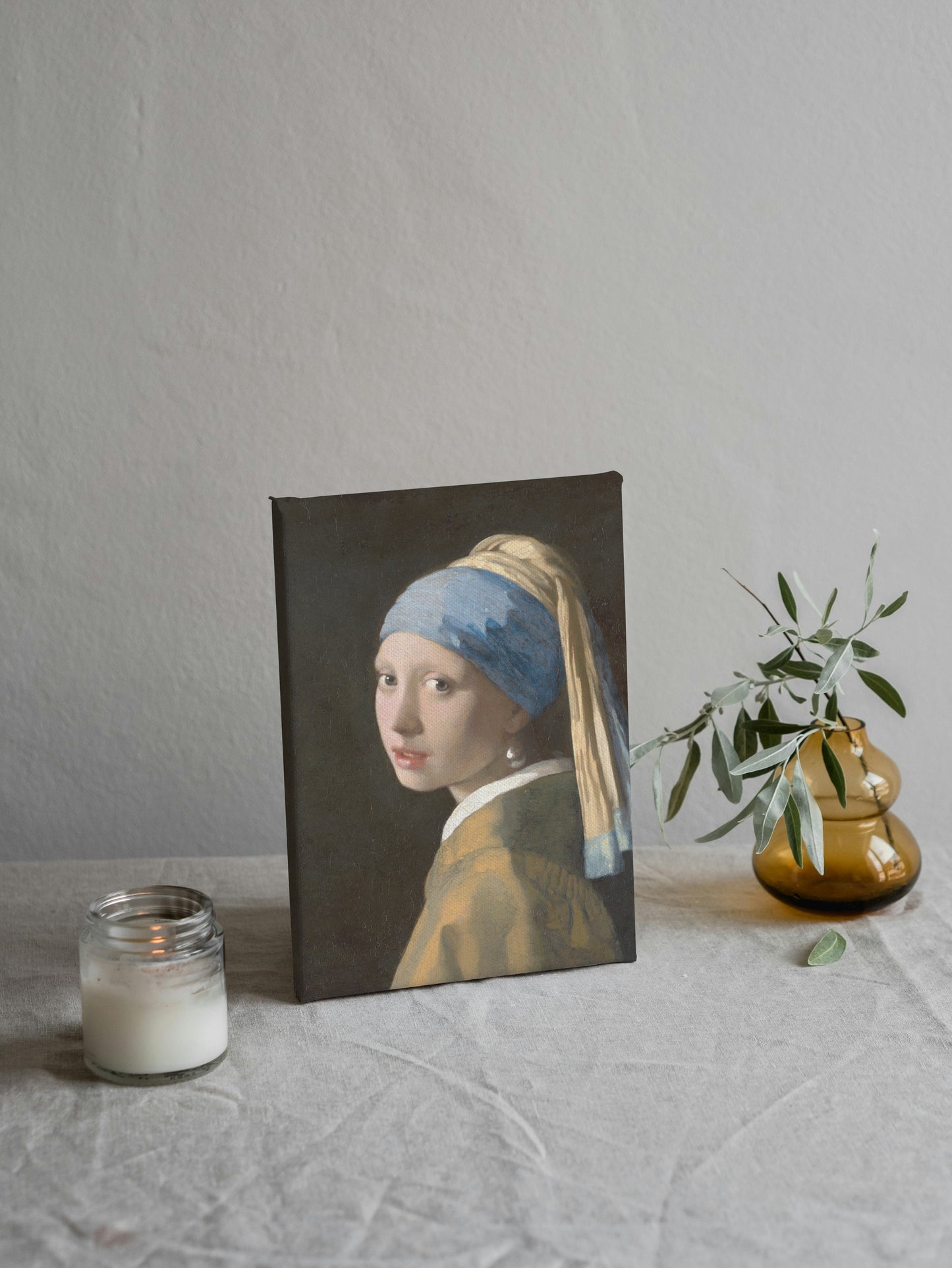 Girl with a Pearl Earring - Reprint of Johannes Vermeer's Masterpiece