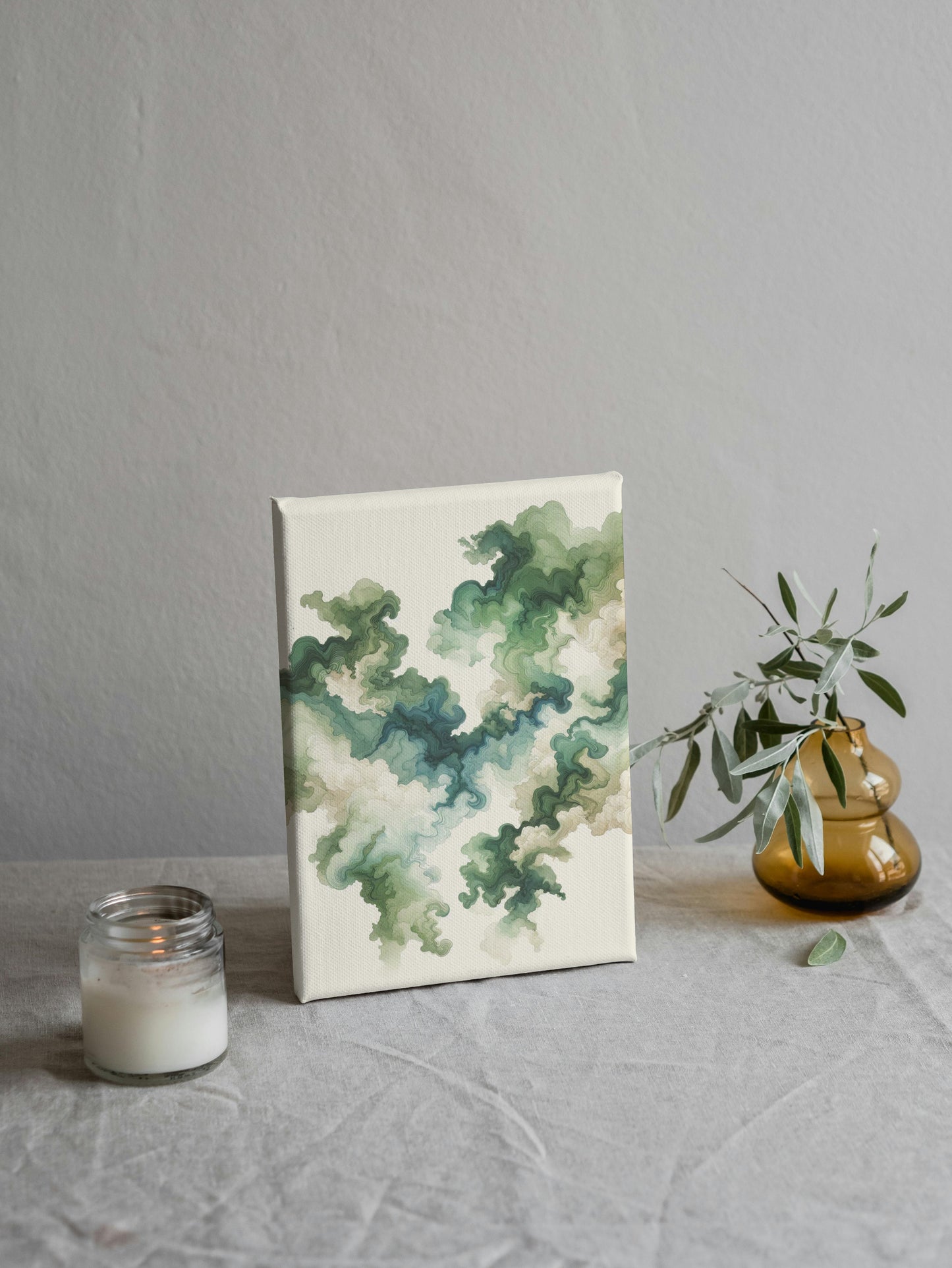 Verdant Astra-Zephyrus Japanese Watercolor Art