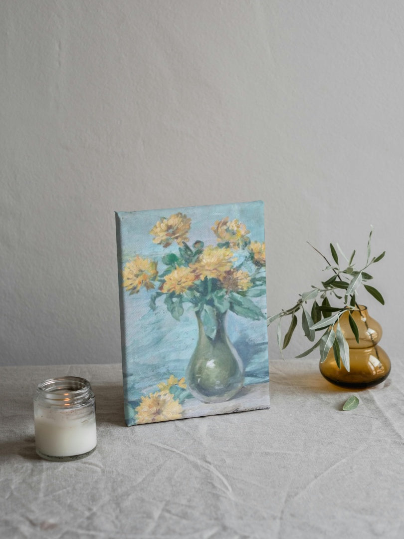 Vase of Chrysanthemums by Louise Abb&#233;ma