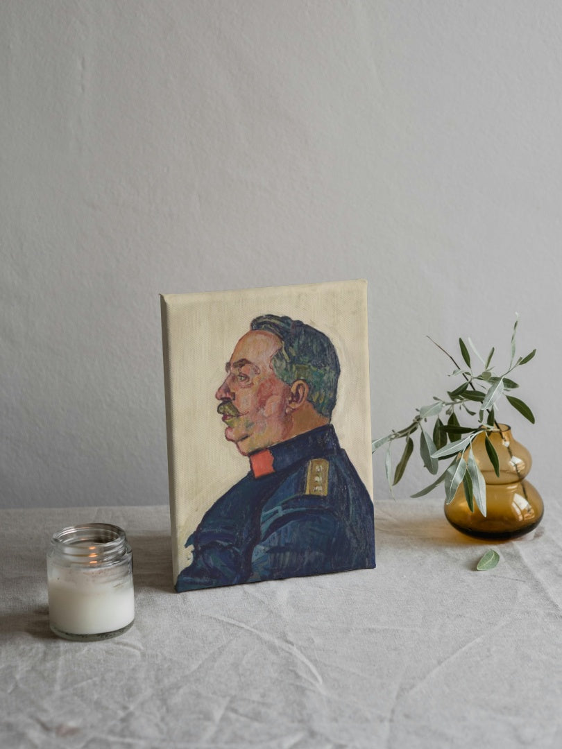 Portrait of General Ulrich Wille by Ferdinand Hodler Art Nouveau (Modern) Art dated 1915