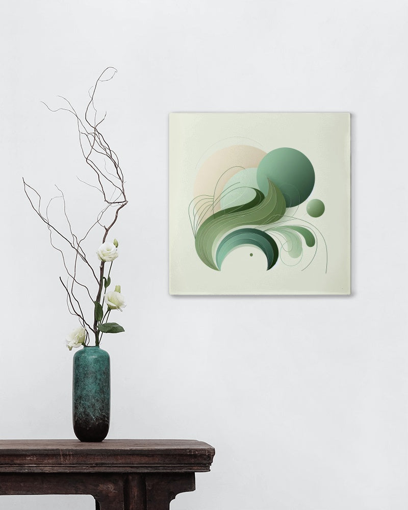 Serene Elegance - Minimalistic Abstract Art