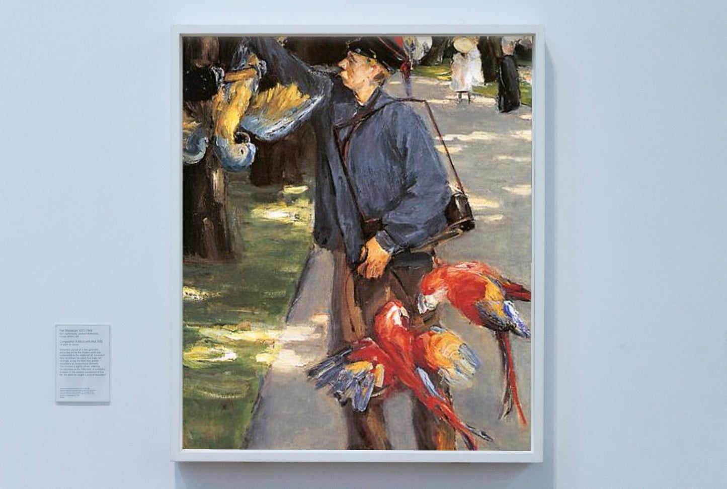 Parrot caretaker in Artis by Max Liebermann Impressionism Art dated 1902