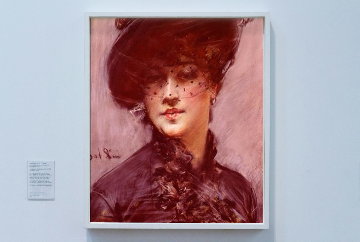 Lady with a Black Hat by Giovanni Boldini Realism Art