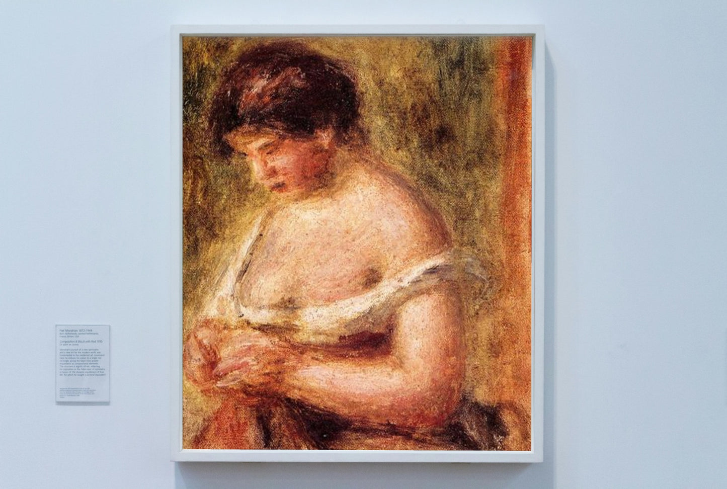 Woman with a Corset by Pierre-Auguste Renoir Impressionism Art dated 1914