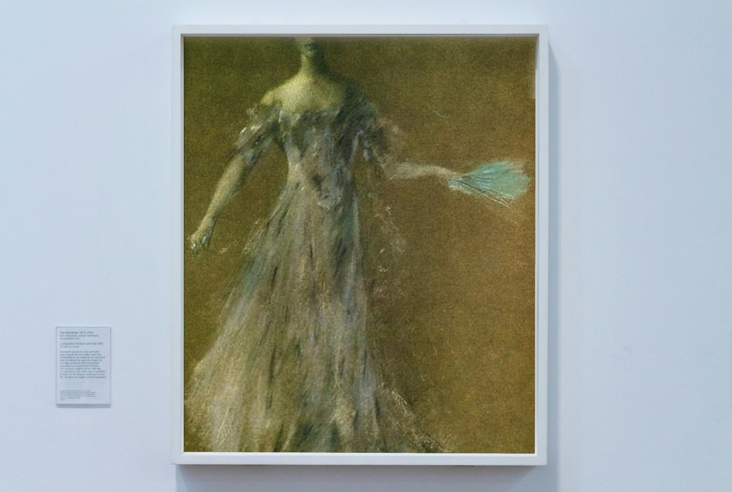 Lady in Lavender Dress by Thomas Dewing Tonalism Art dated 1910