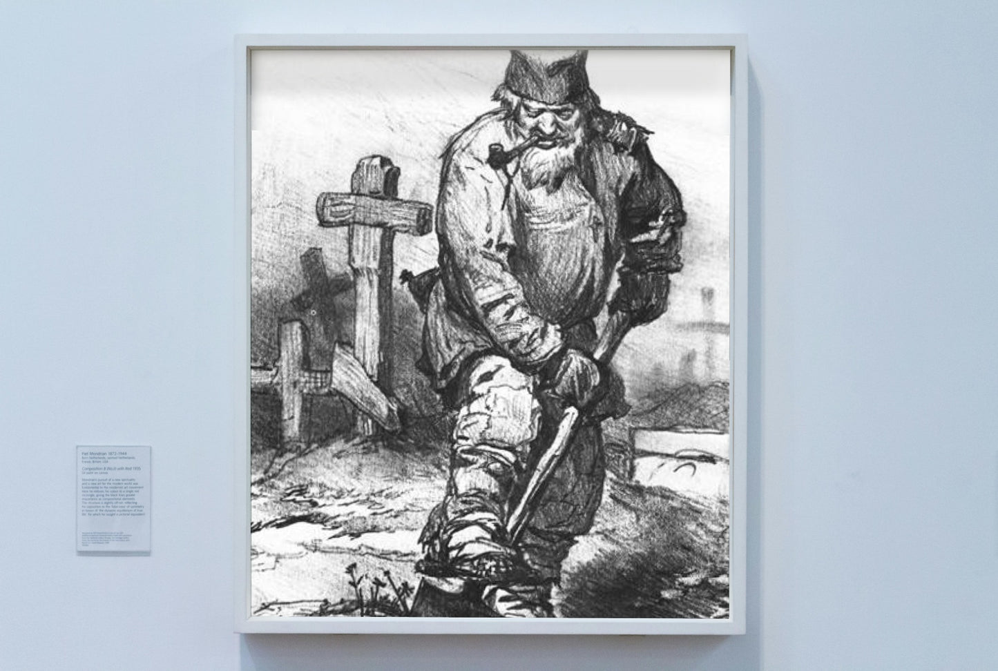 Grave digger by Viktor Vasnetsov Realism Art dated 1871