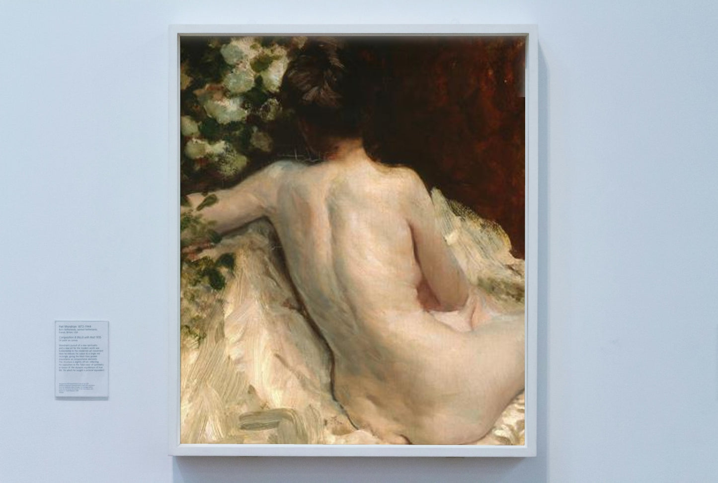 Nude from the back (L&#233;ontine) by Giuseppe De Nittis Impressionism Art dated 1880