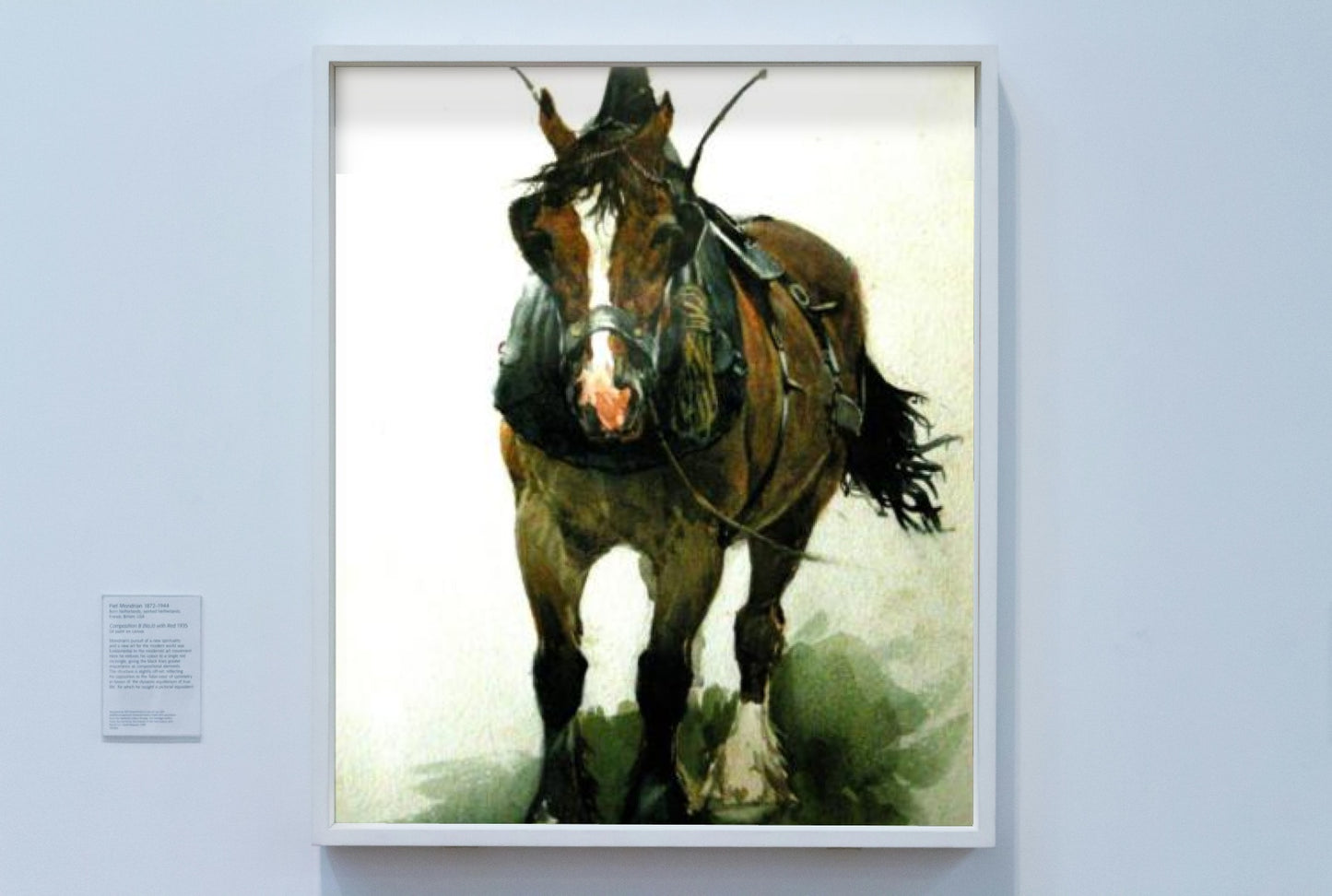 Horse by Tom Scott Realism Art dated 1890