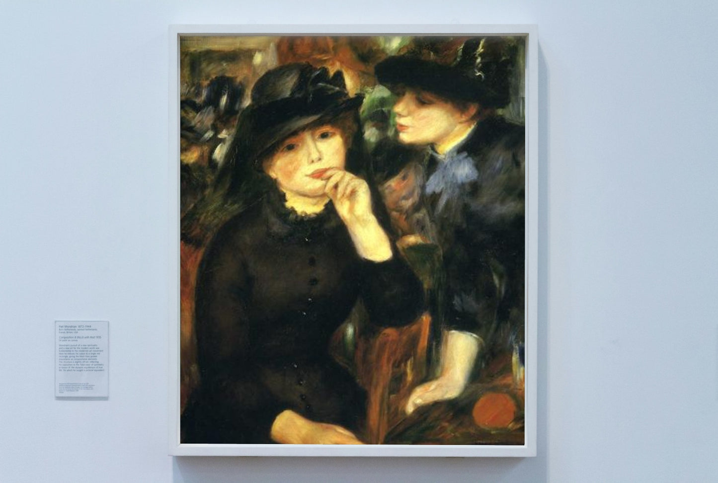 Two Girls in Black by Pierre-Auguste Renoir Impressionism Art dated 1881