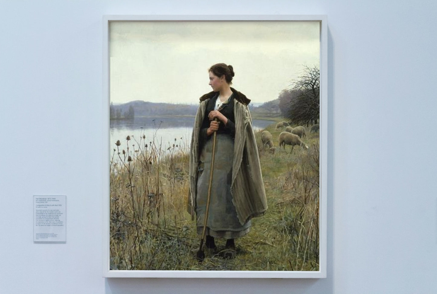 The Shepherdess of Rolleboise by Daniel Ridgway Knight Realism Art dated 1896