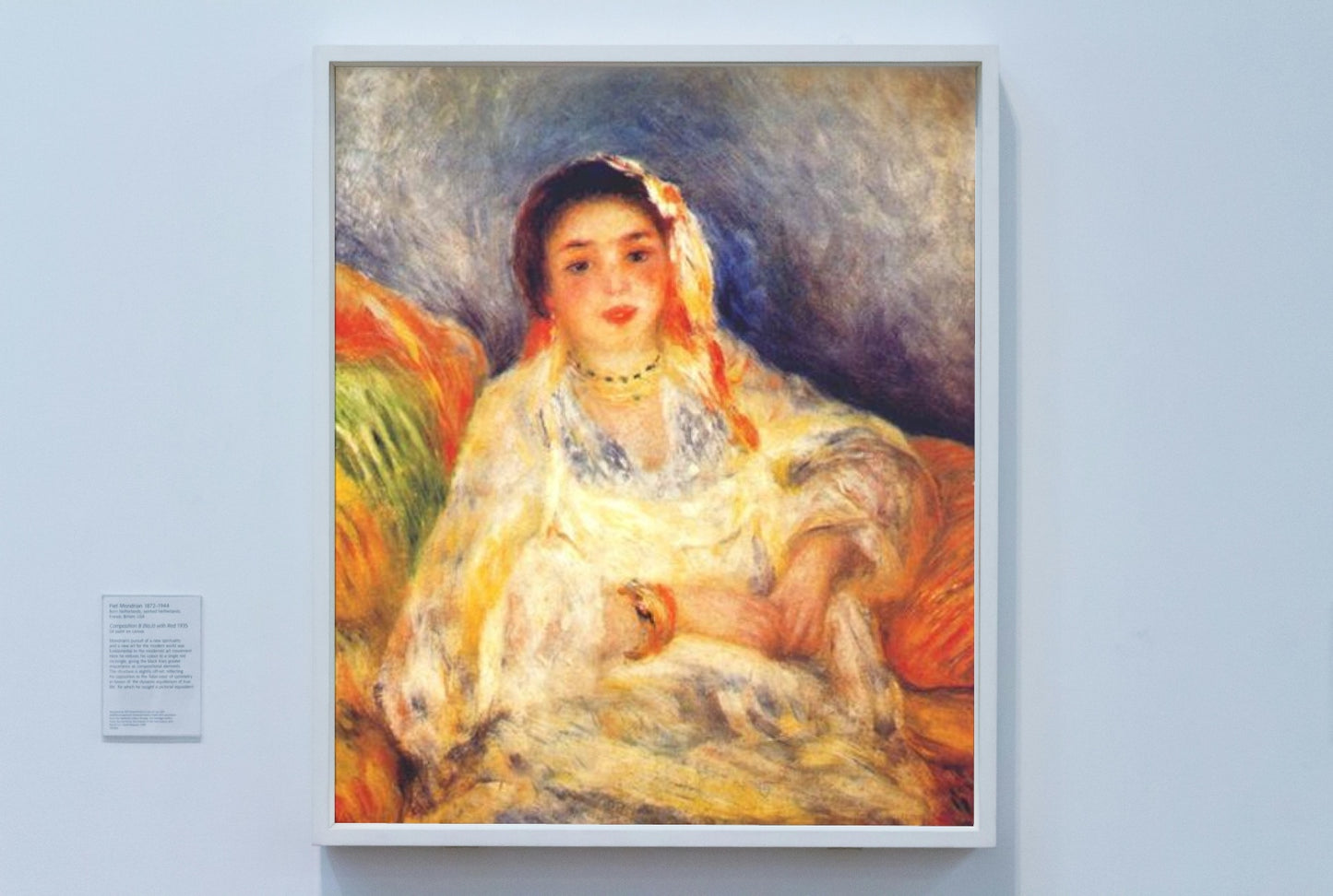 Algerian woman seated by Pierre-Auguste Renoir Impressionism Art dated 1882