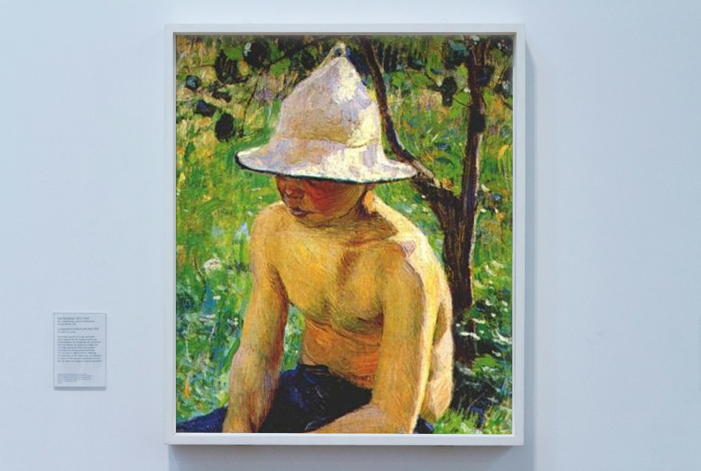 Boy in the garden by Victor Borisov-Musatov Impressionism Art dated 1898