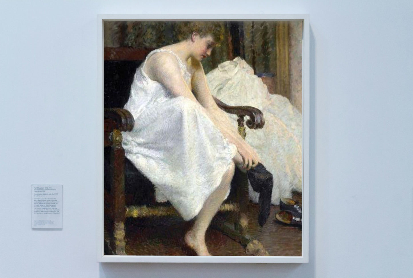 Dressing by Edward E. Simmons Impressionism Art dated 1893