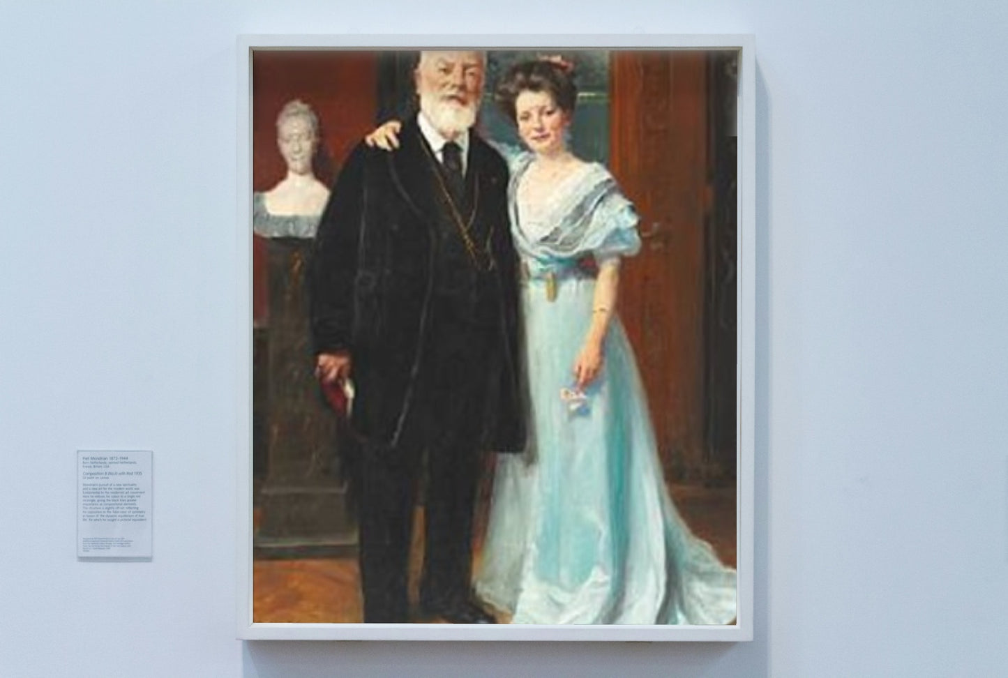 Portrait of Dr. Phil. Brewer Carl Jacobsen with his youngest daughter by Peder Severin Kroyer Realism Art dated 1908