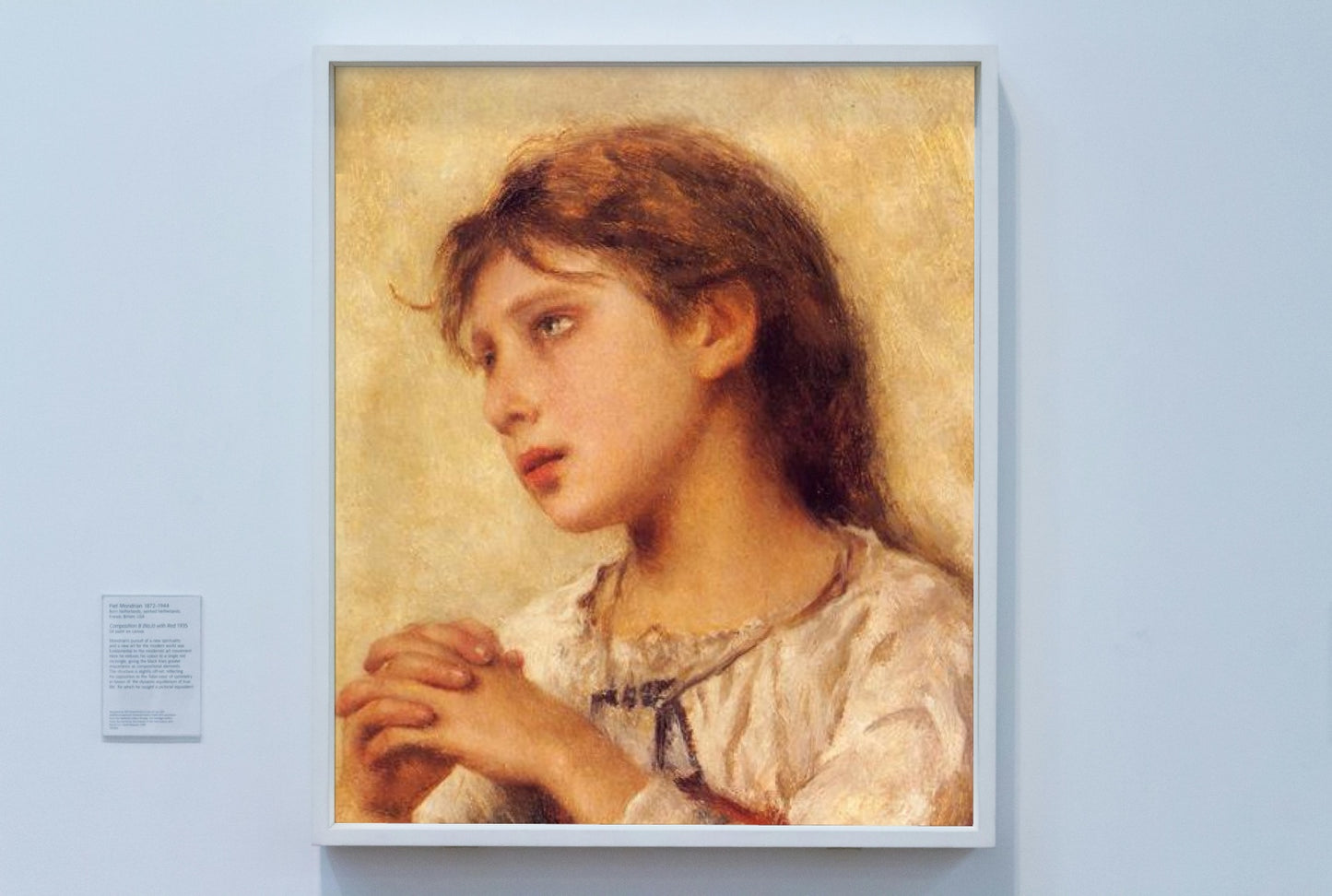 Girl praying by Joan Brull Art Nouveau (Modern) Art