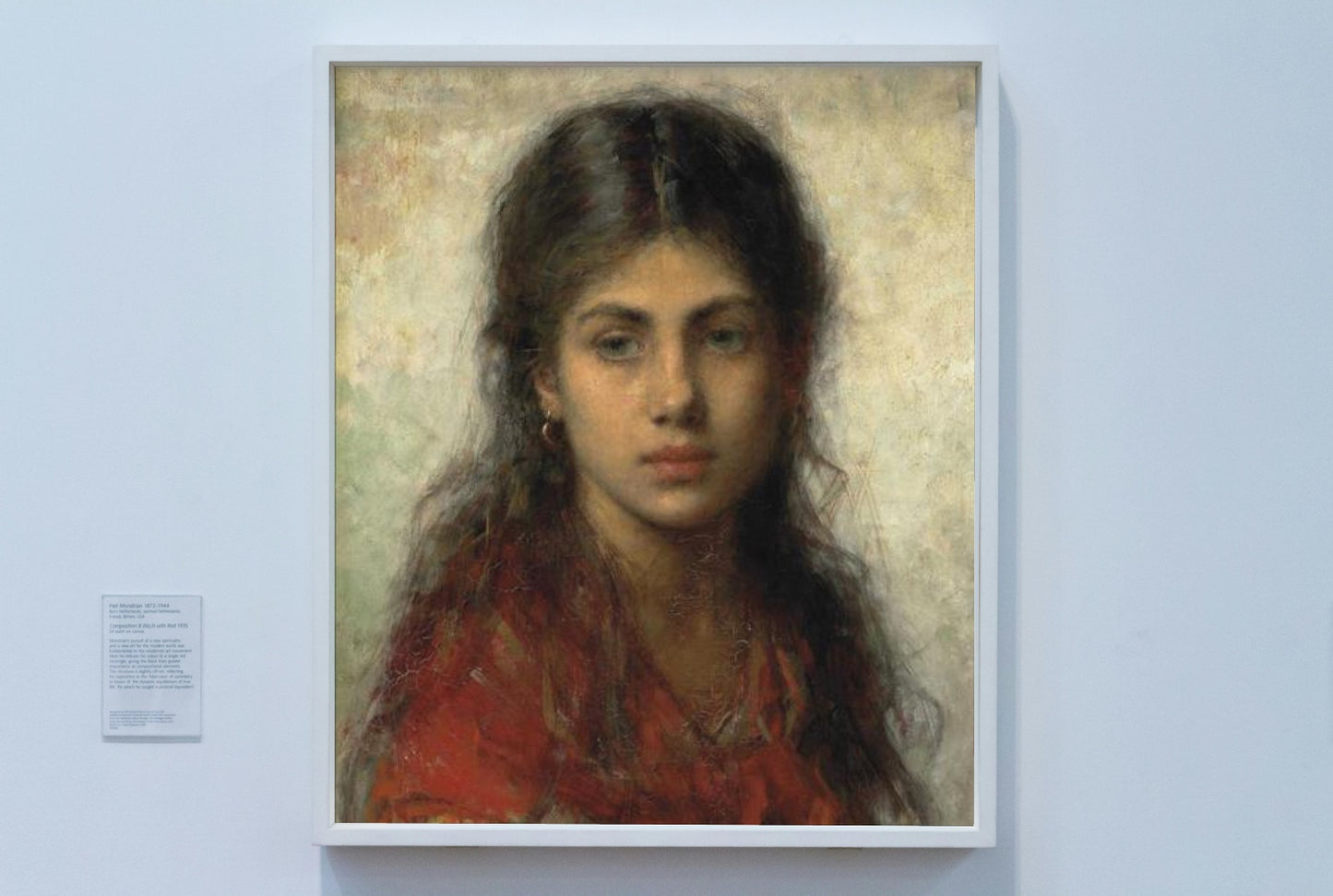 Girl with a red shawl by Alexei Harlamoff Realism Art