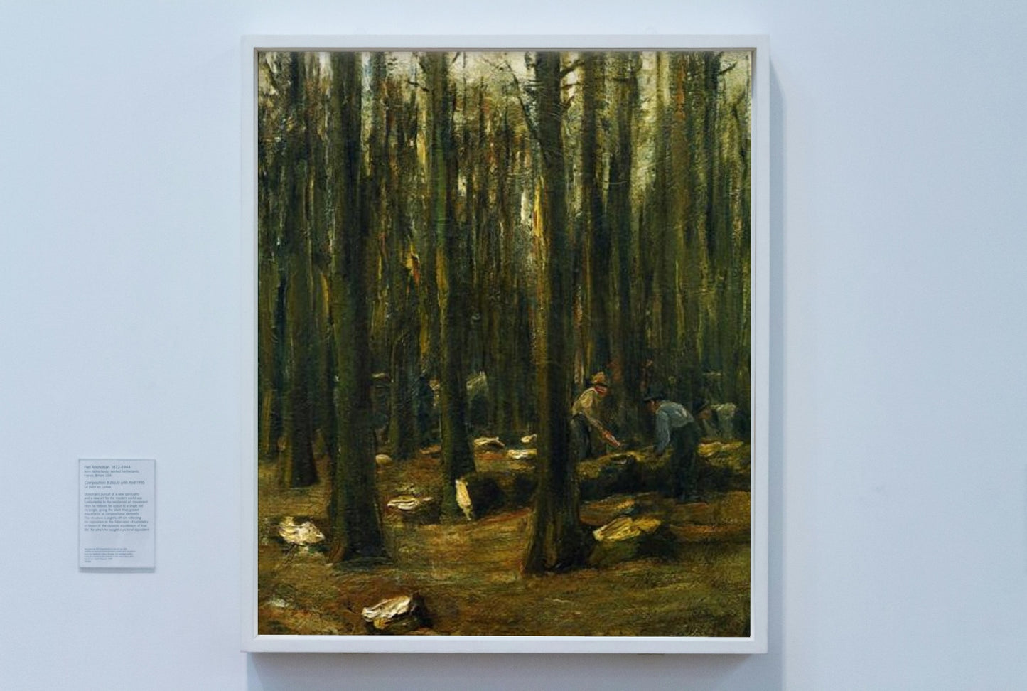 Lumberjack in the forest by Max Liebermann Impressionism Art dated 1898