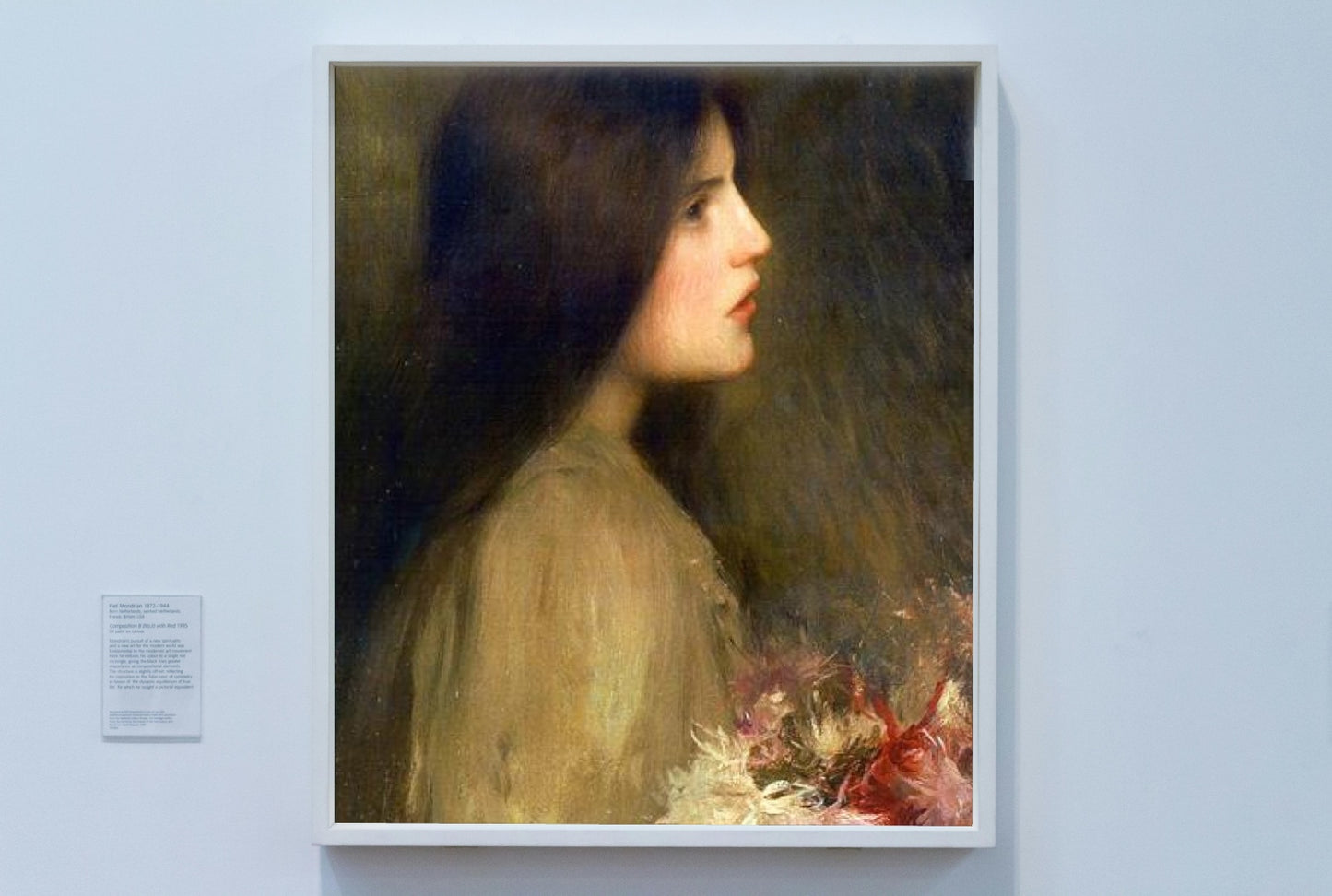 Girl with flowers by Joan Brull Art Nouveau (Modern) Art