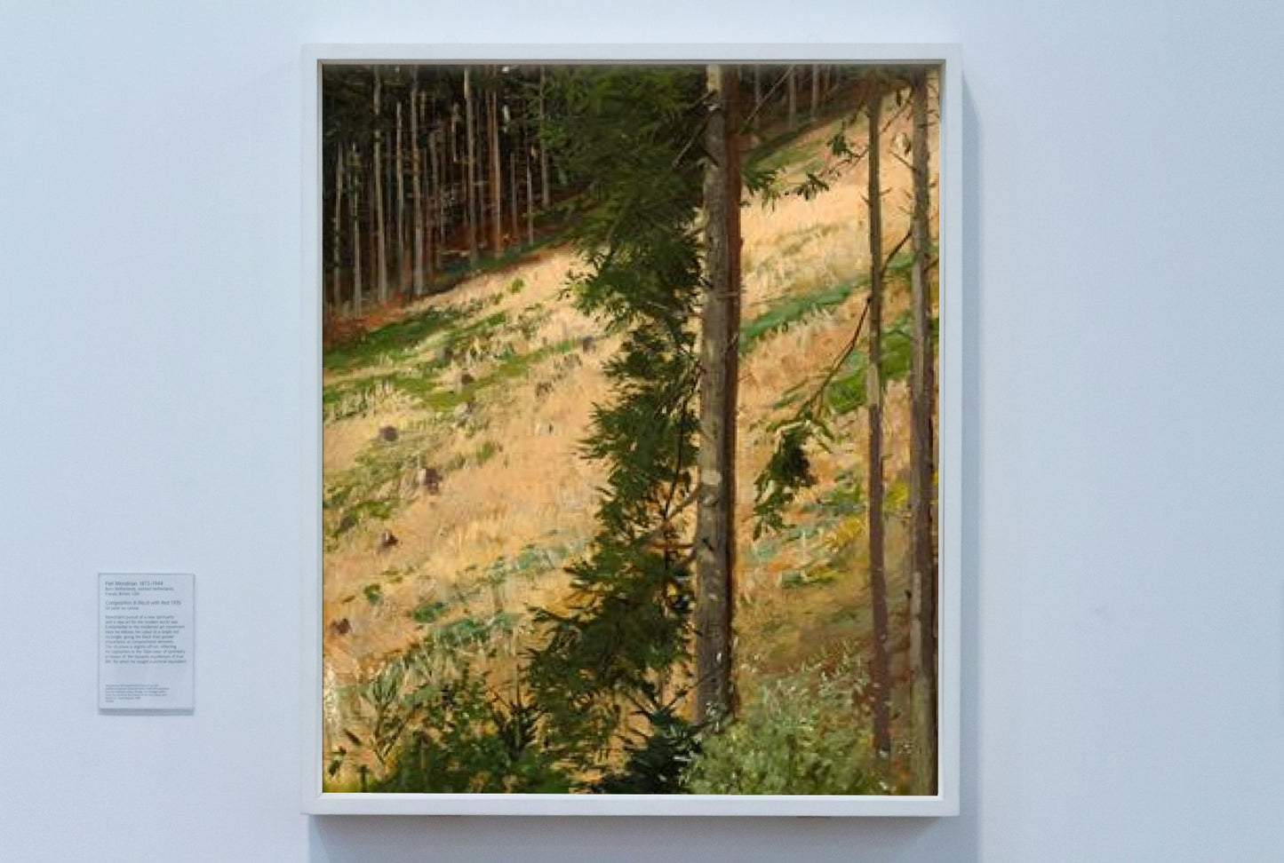 Forest section by Hugo M&#252;hlig Impressionism Art dated 1887