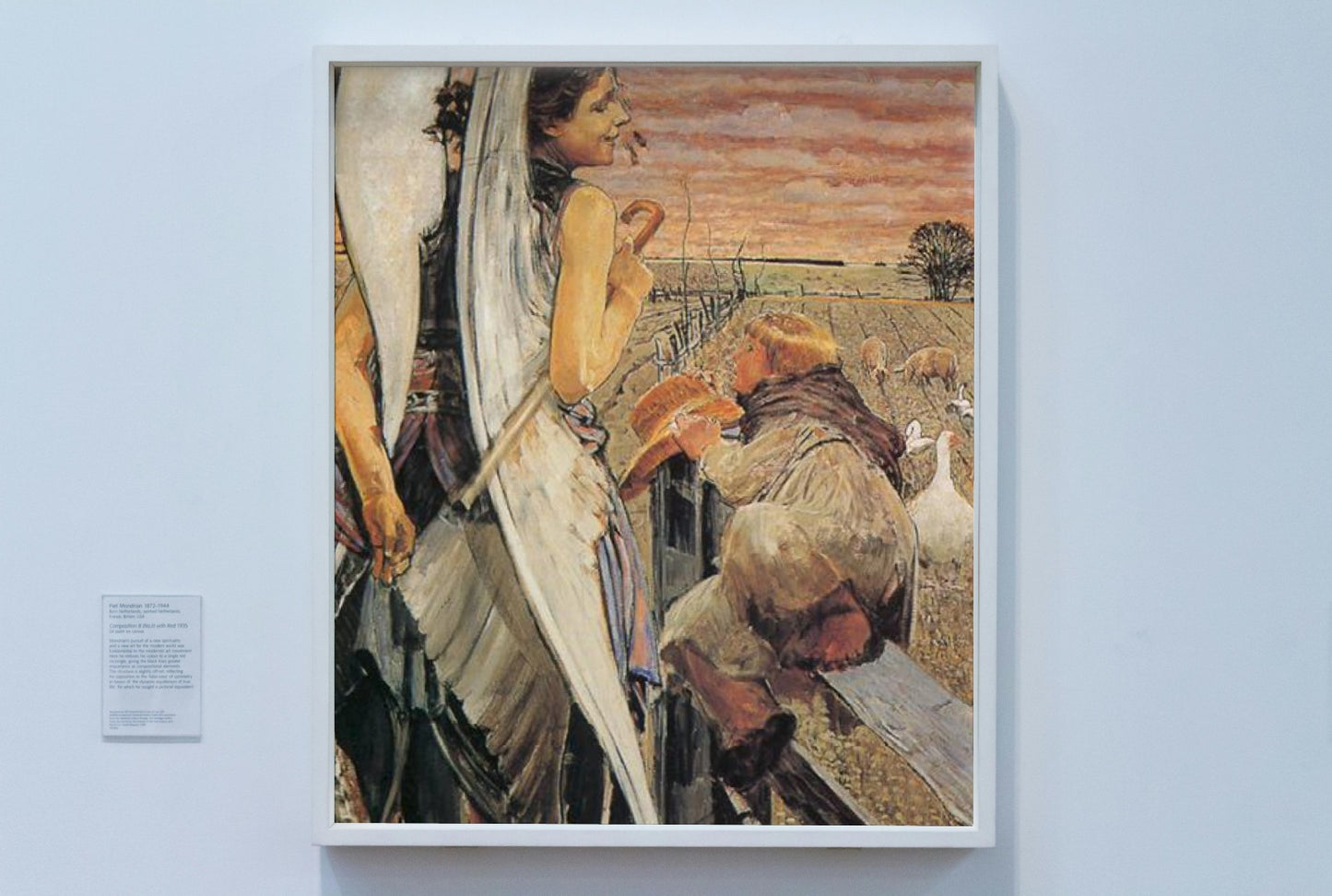 Angel and the LIttle Shepherd Boy by Jacek Malczewski Art Nouveau (Modern) Art