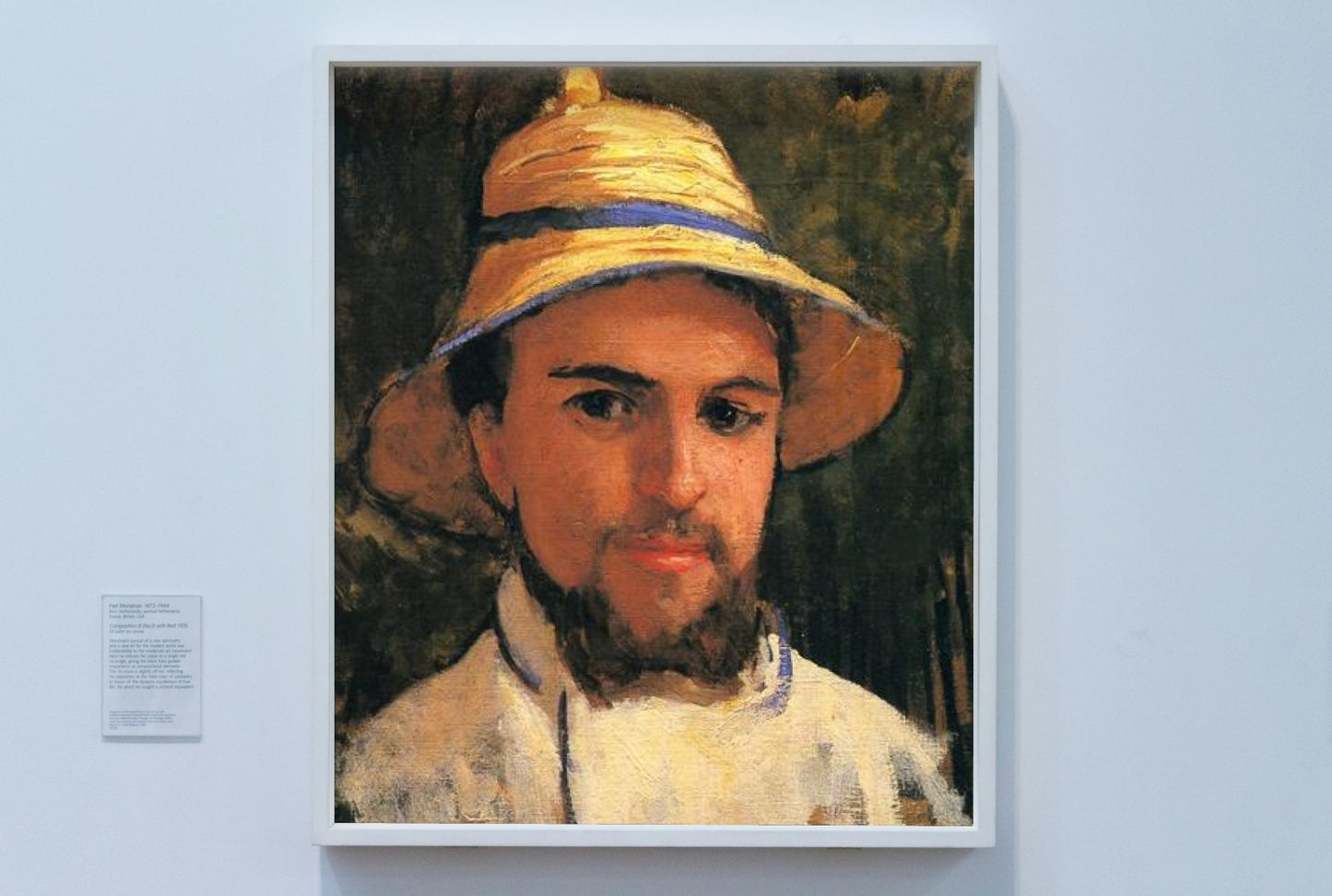 Self-Portrait with Pith Helmet by Gustave Caillebotte Impressionism Art dated 1873