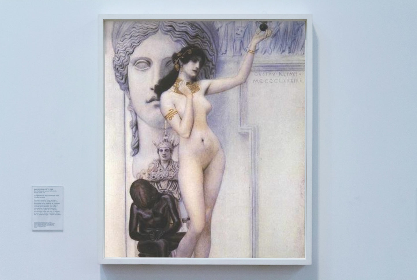 Allegory of Sculpture by Gustav Klimt Art Nouveau (Modern) Art dated 1889