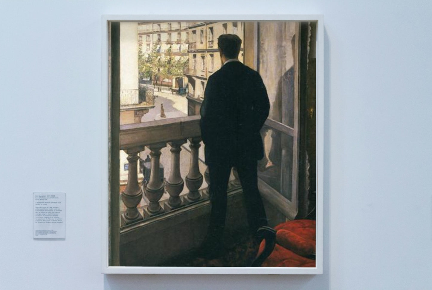 Man at the Window by Gustave Caillebotte Impressionism Art dated 1875