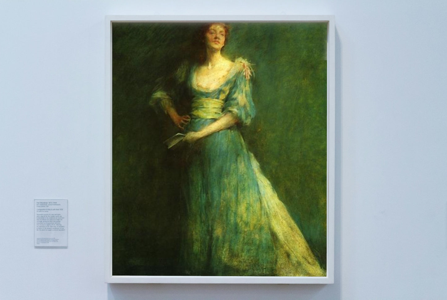 Comedia by Thomas Dewing Tonalism Art dated 1895