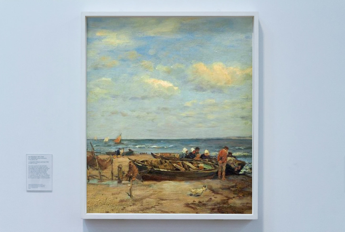 Fishermen with their boats by Hugo M&#252;hlig Impressionism Art