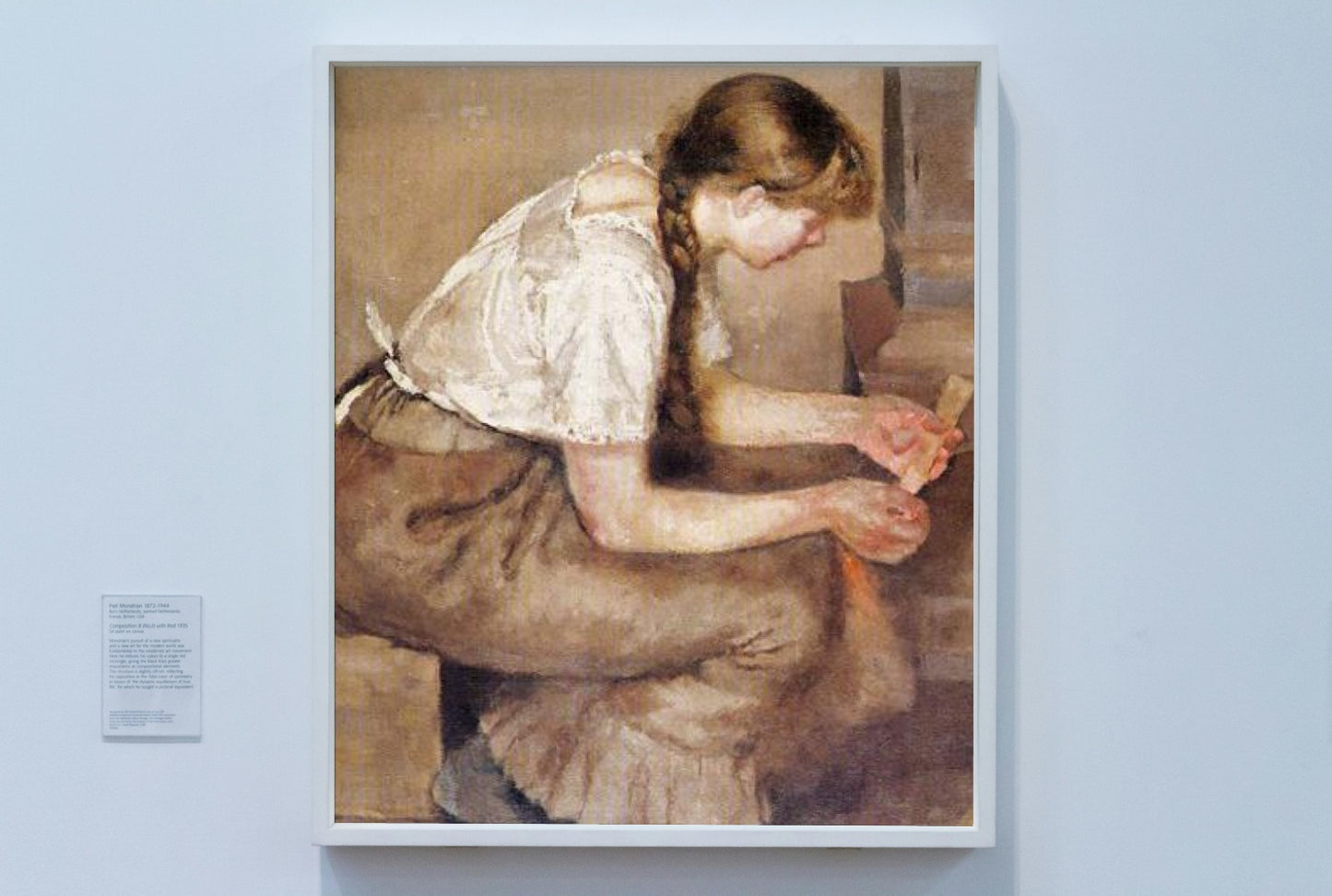 Girl Kindling a Stove by Edvard Munch Realism Art dated 1883