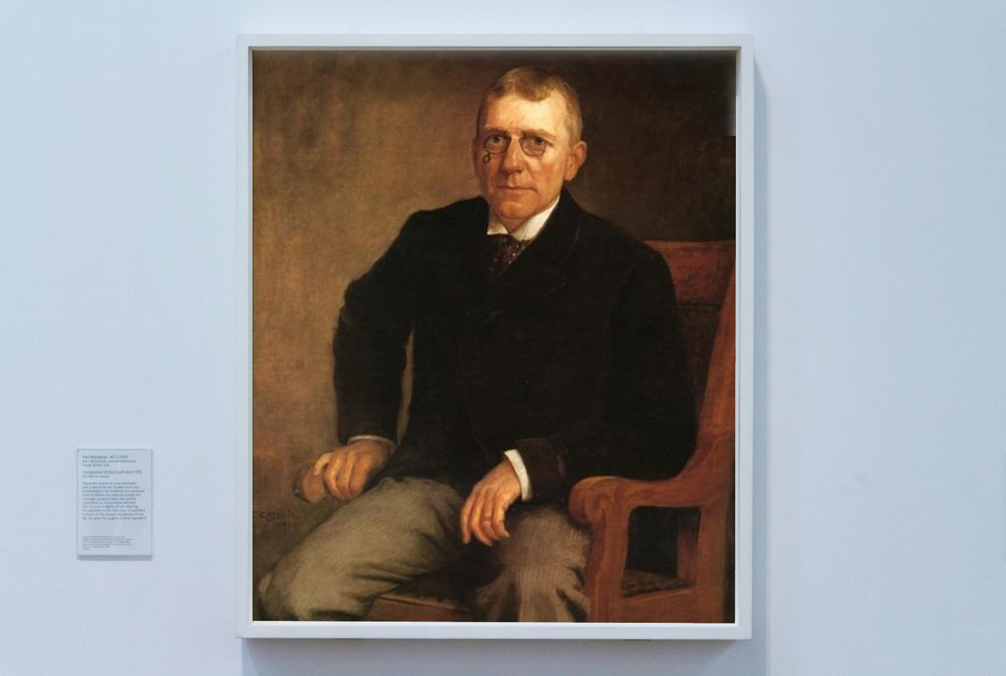 Portrait of James Whitcomb Riley by T. C. Steele Impressionism Art dated 1891