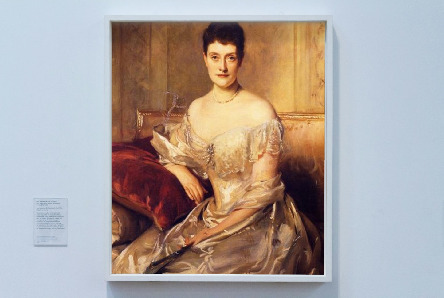 Mrs. Mahlon Day Sands (Mary Hartpeace) by John Singer Sargent Realism Art dated 1894