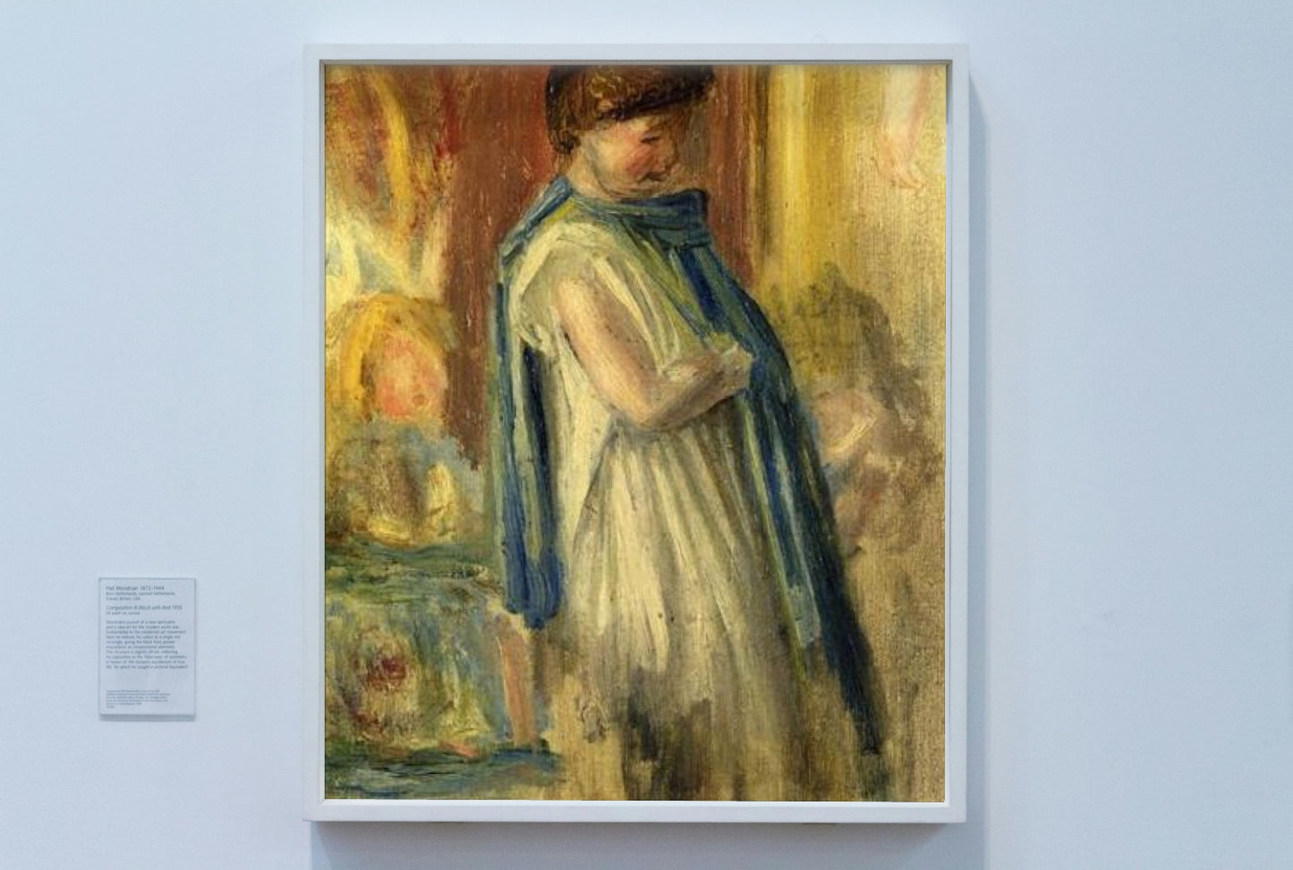 Young Woman Standing by Pierre-Auguste Renoir Impressionism Art dated 1895