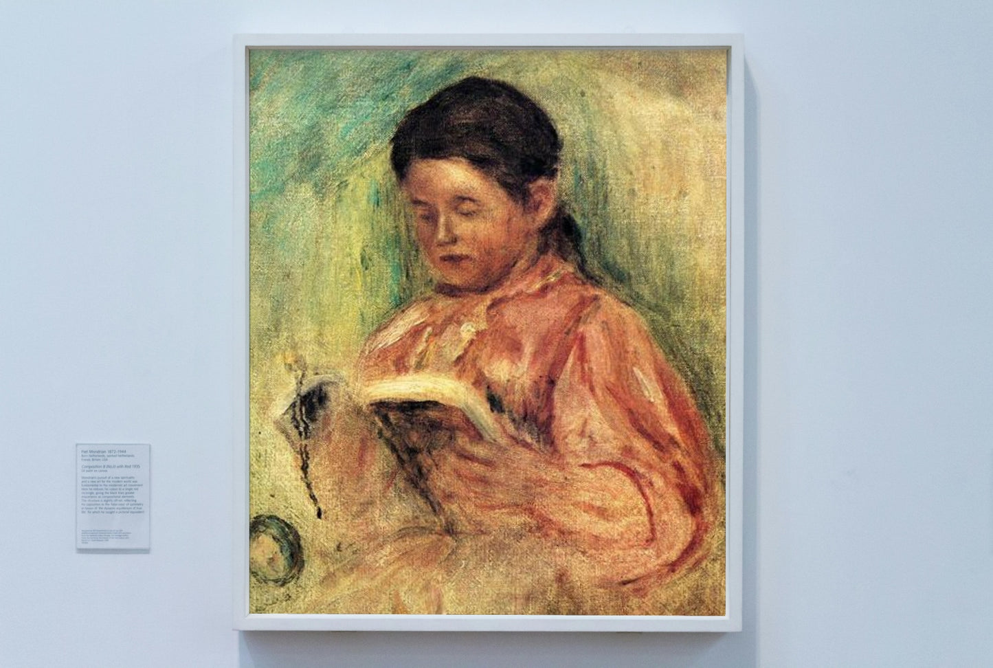 Woman Reading by Pierre-Auguste Renoir Impressionism Art dated 1909