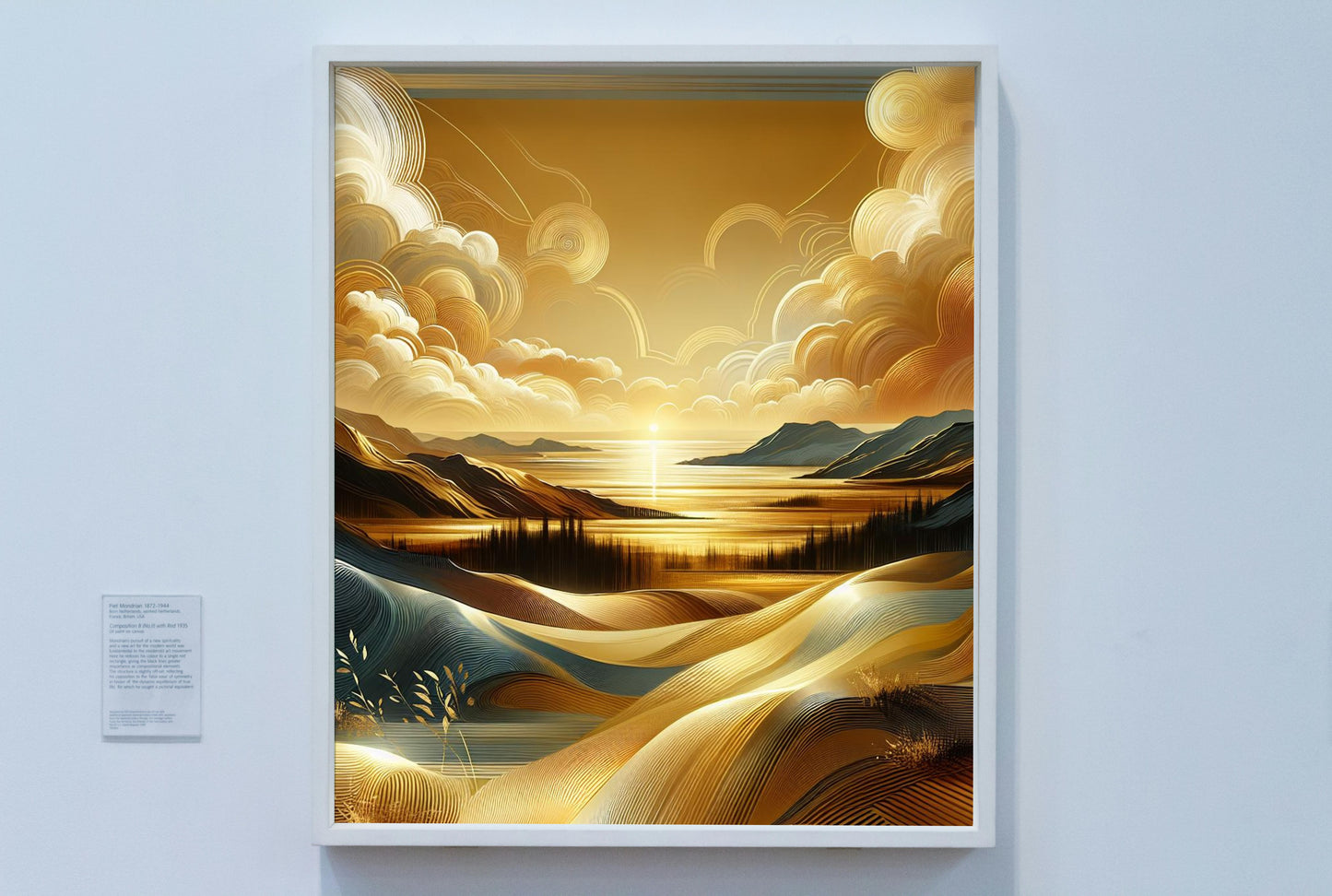 Aureum Vistarama: Luminous Serene Landscape Oilpainting Art