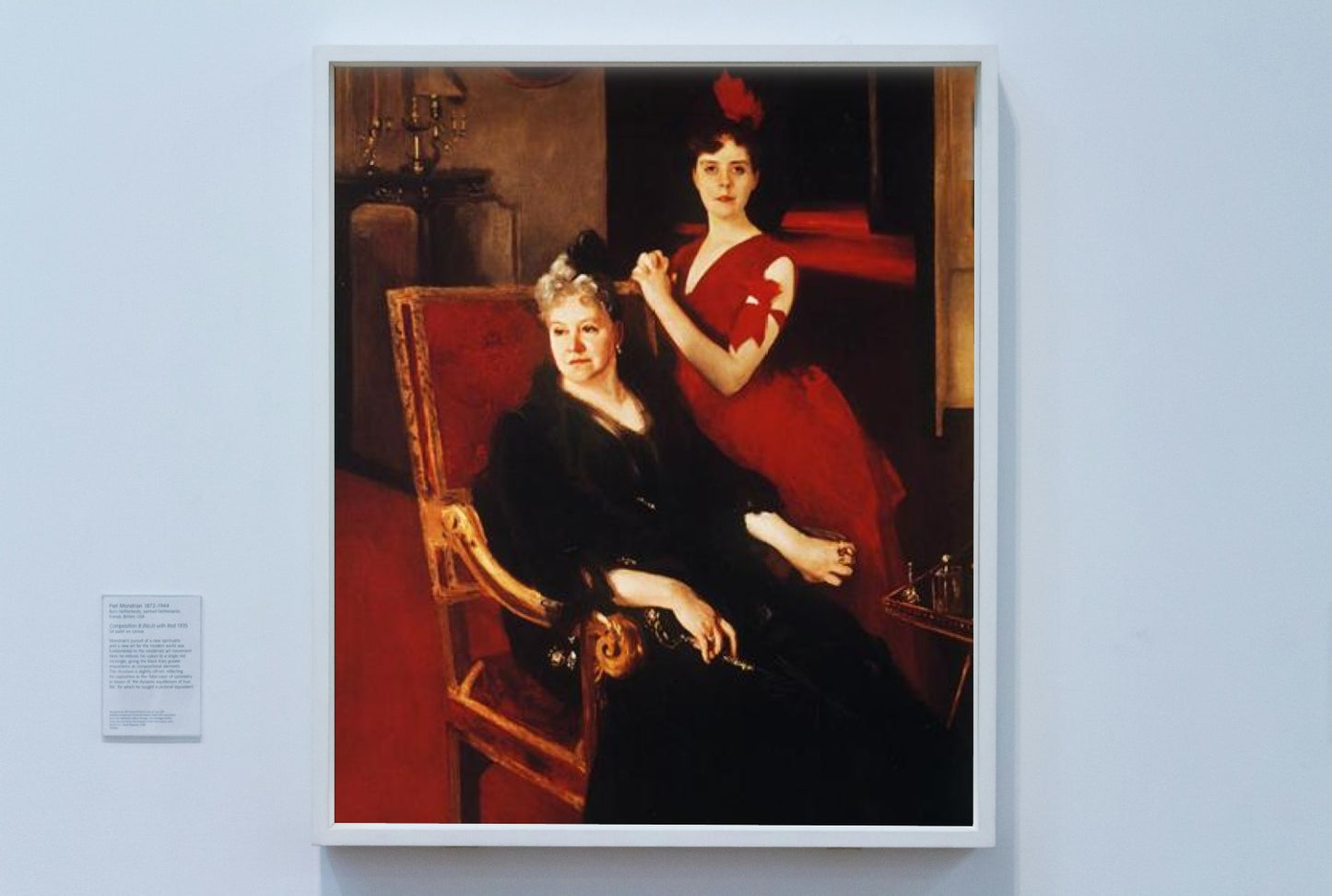 Mrs. Edward Burckhardt and her Daughter Louise by John Singer Sargent Realism Art dated 1885