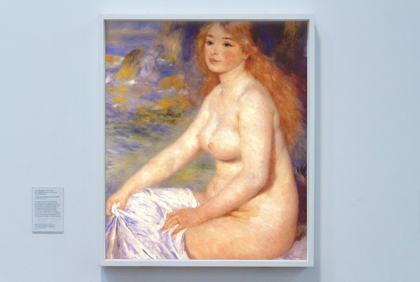 Blonde bather by Pierre-Auguste Renoir Impressionism Art dated 1881